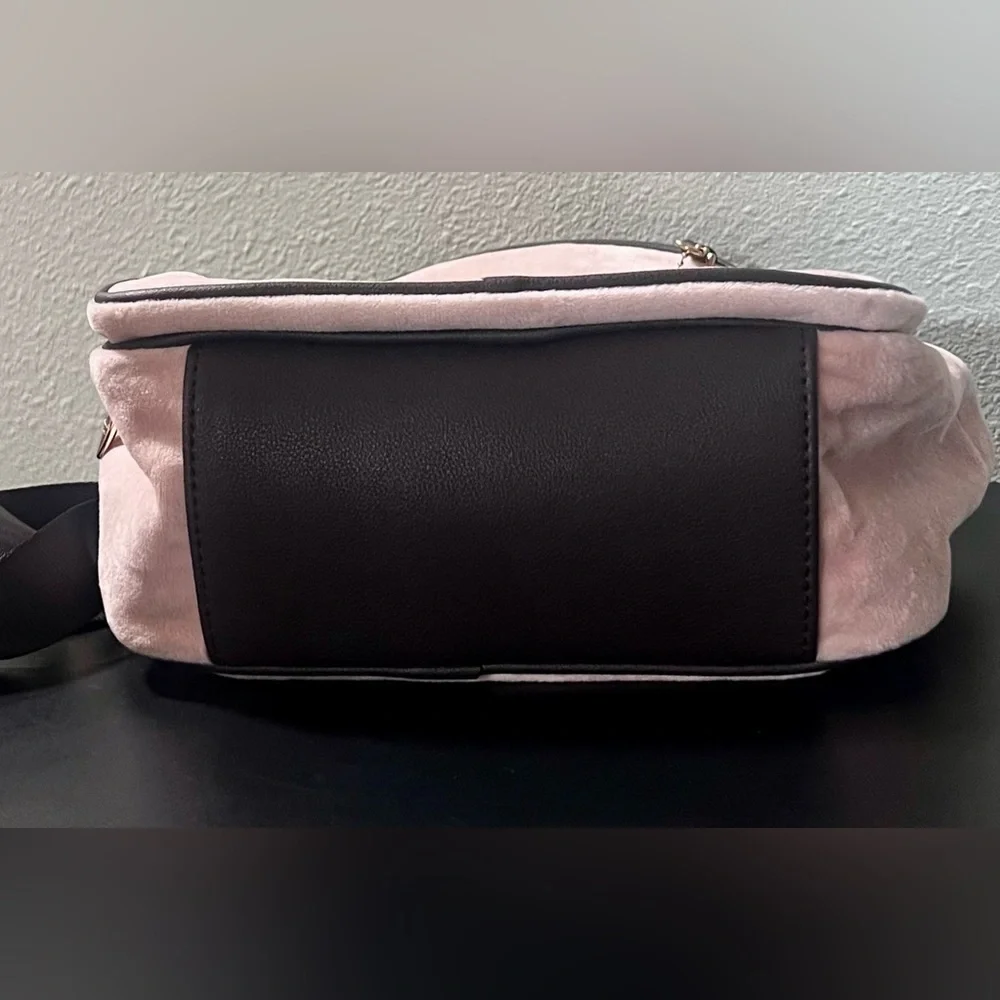 NEW Juicy Couture POWDER BLUSH HERITAGE BACKPACK Mini Bag Purse with Heart Charm